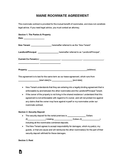 Free Maine Lease Agreement Templates (6)